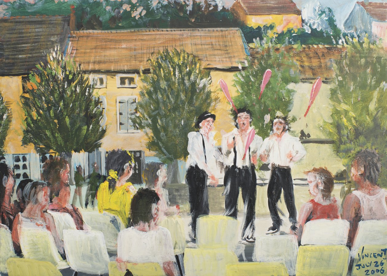 Italienische Darsteller, Laignes, Frankreich, 2006 von Vincent Alexander Booth