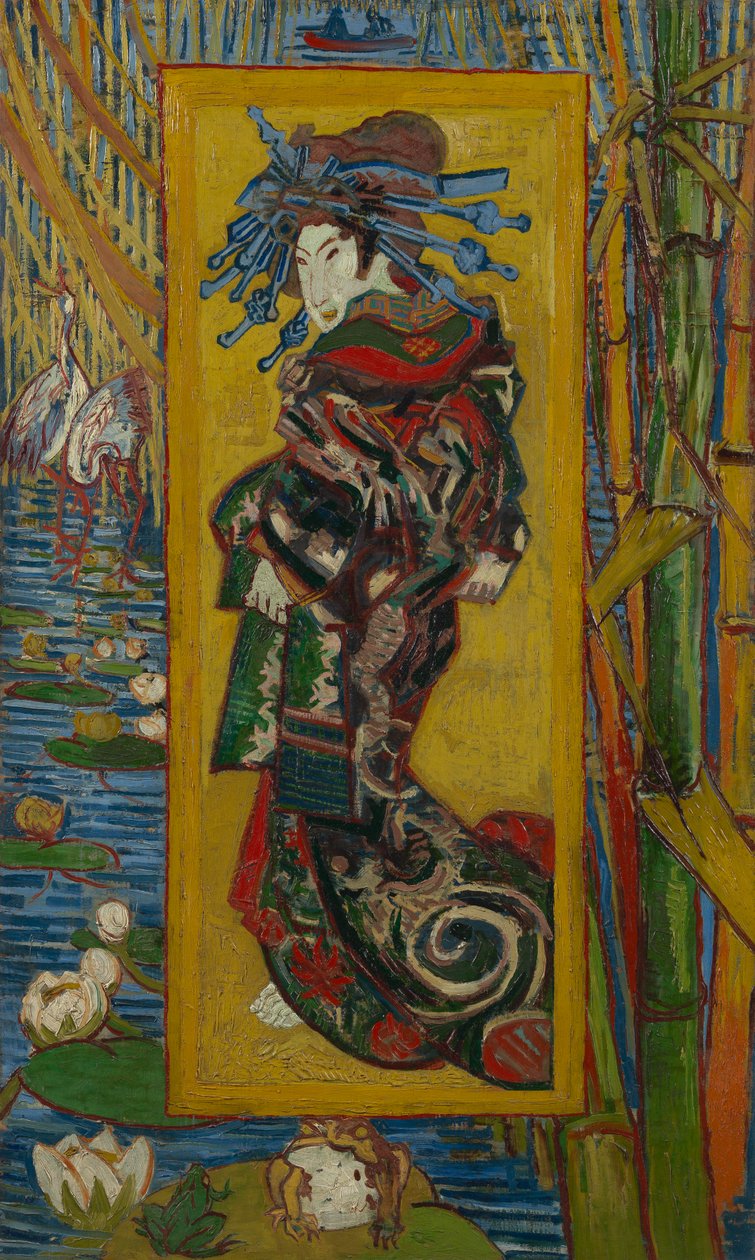 Kurtisane (nach Eisen) von Vincent van Gogh