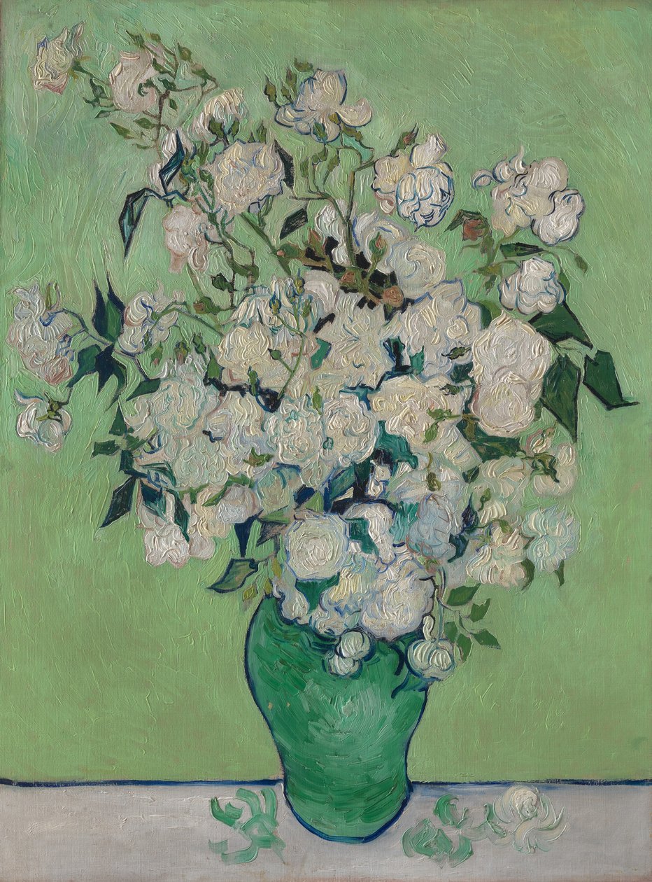Eine Vase mit Rosen von Vincent van Gogh