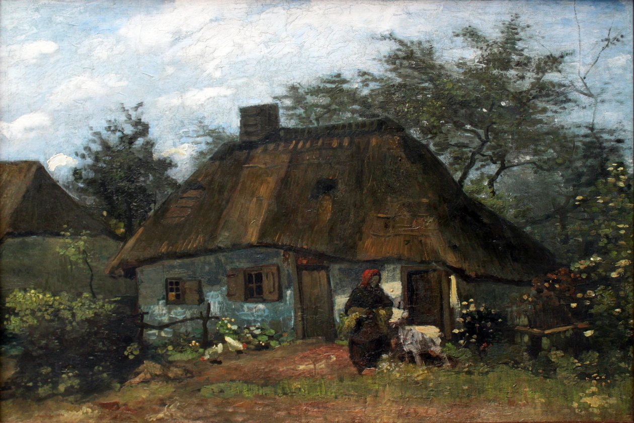 Bauernhaus in Nuenen (La Chaumière) von Vincent van Gogh