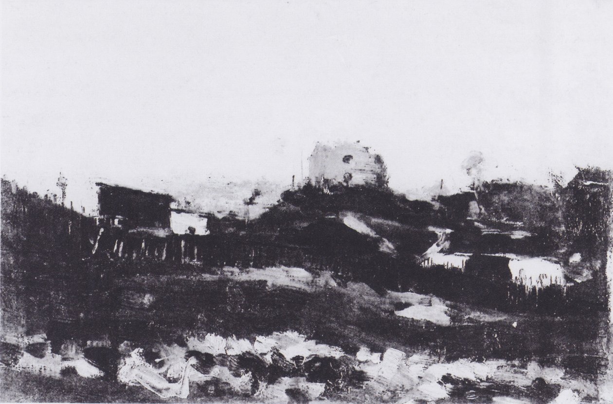 Blick auf Montmartre mit Steinbruch von Vincent van Gogh