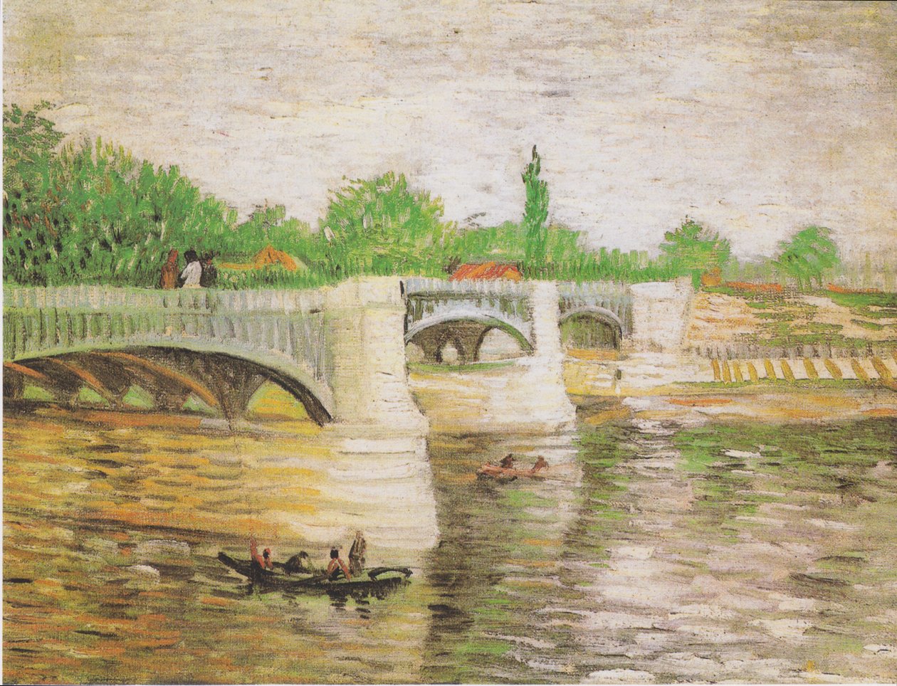 Die Seine mit der Pont de la Grande Jatte von Vincent van Gogh