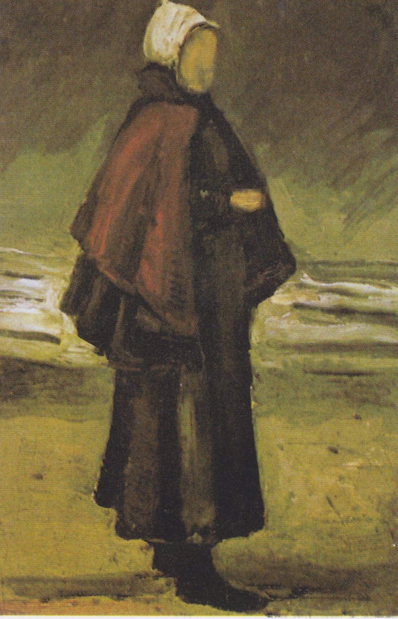Fischersfrau am Strand von Vincent van Gogh