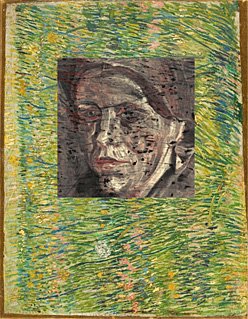 Verstecktes van Gogh Gemälde unter seinem Gemälde Grasgrund von Vincent van Gogh