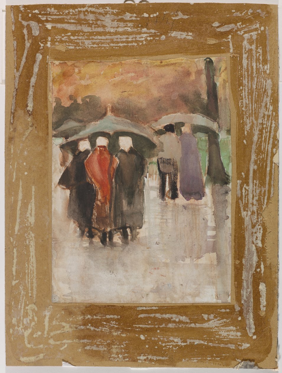 Im Regen, 1882 von Vincent van Gogh