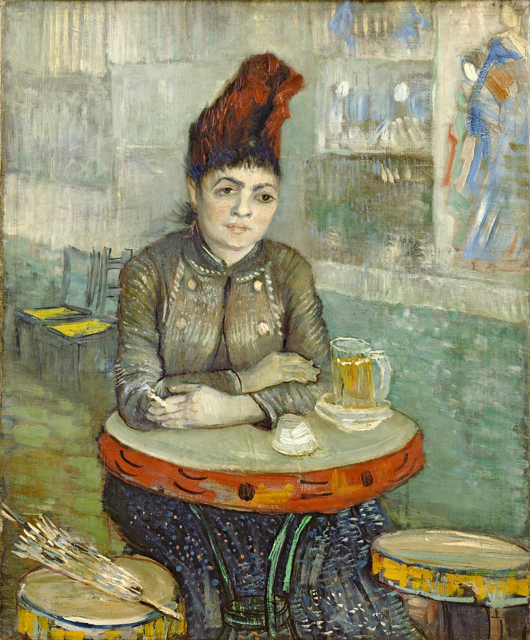 Im Café: Agostina Segatori in Le Tambourin von Vincent van Gogh