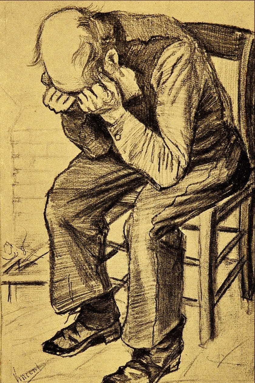Trauernder alter Mann von Vincent van Gogh