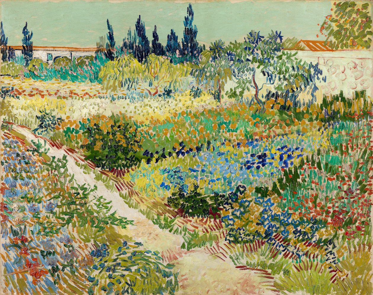 Der Garten in Arles, 1888 von Vincent van Gogh