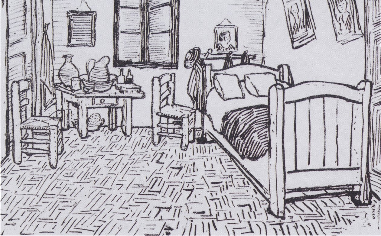 Vincents Schlafzimmer in Arles von Vincent van Gogh