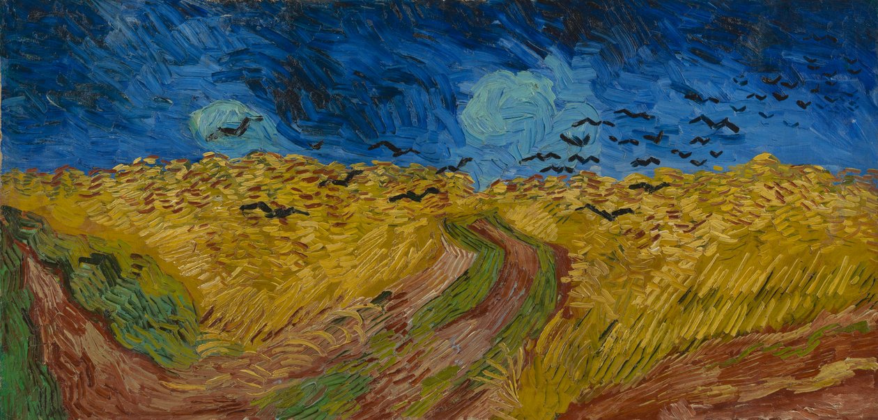 Weizenfeld mit Krähen von Vincent van Gogh