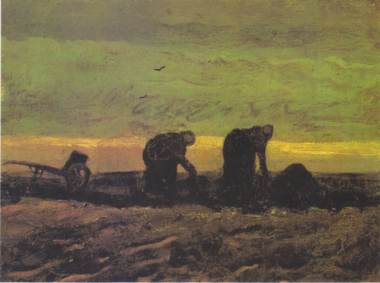 Zwei Bäuerinnen beim Torfstechen von Vincent van Gogh