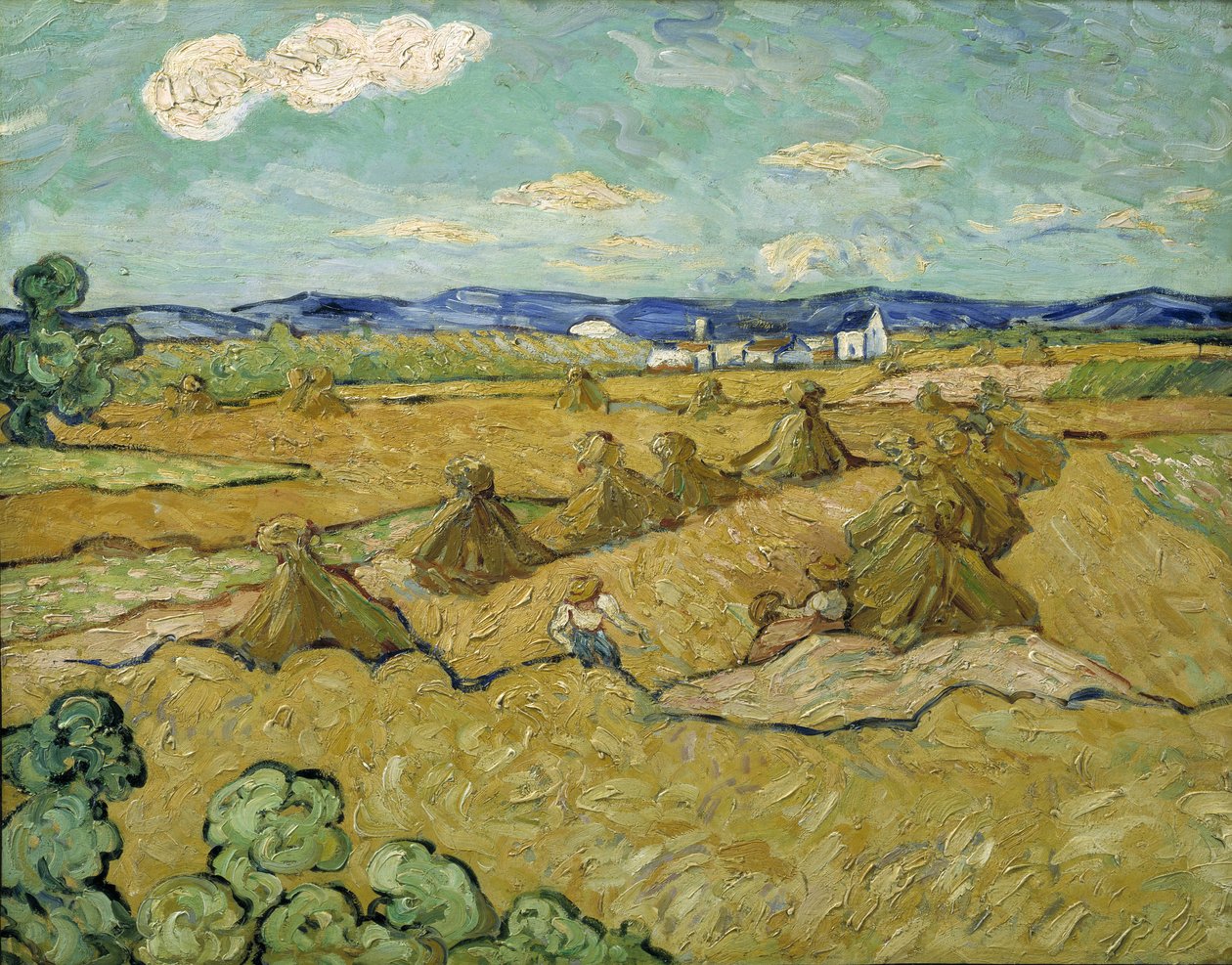 Die Heuhaufen von Vincent van after Gogh