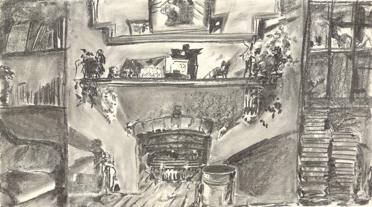 Feuerseite bei Kerzenlicht von Vincent Alexander Booth