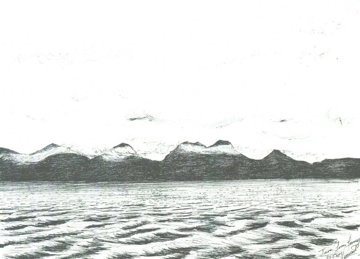 Jura-Szene von der Fähre von Vincent Alexander Booth