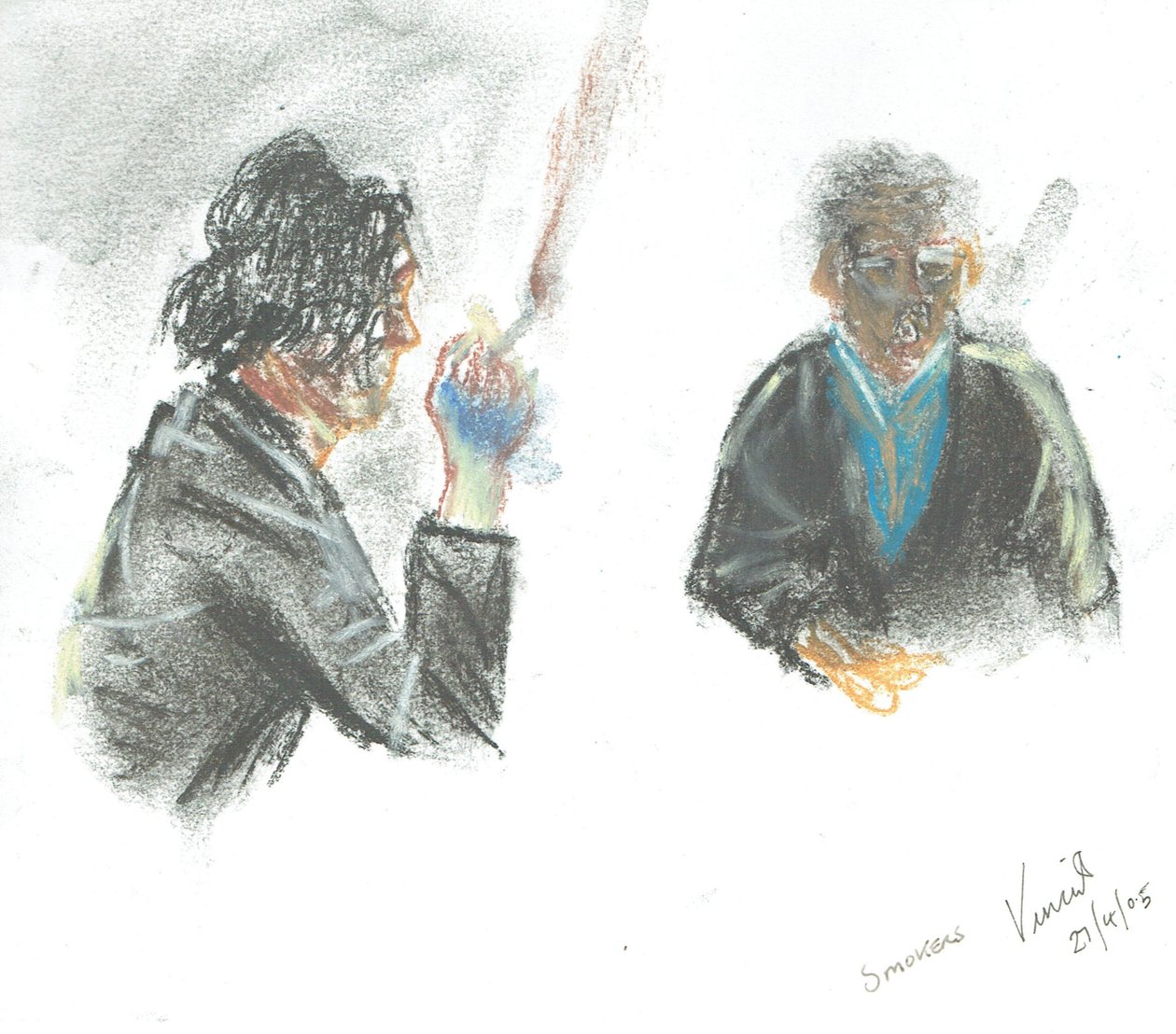 Kneipenraucher, 2005 von Vincent Alexander Booth