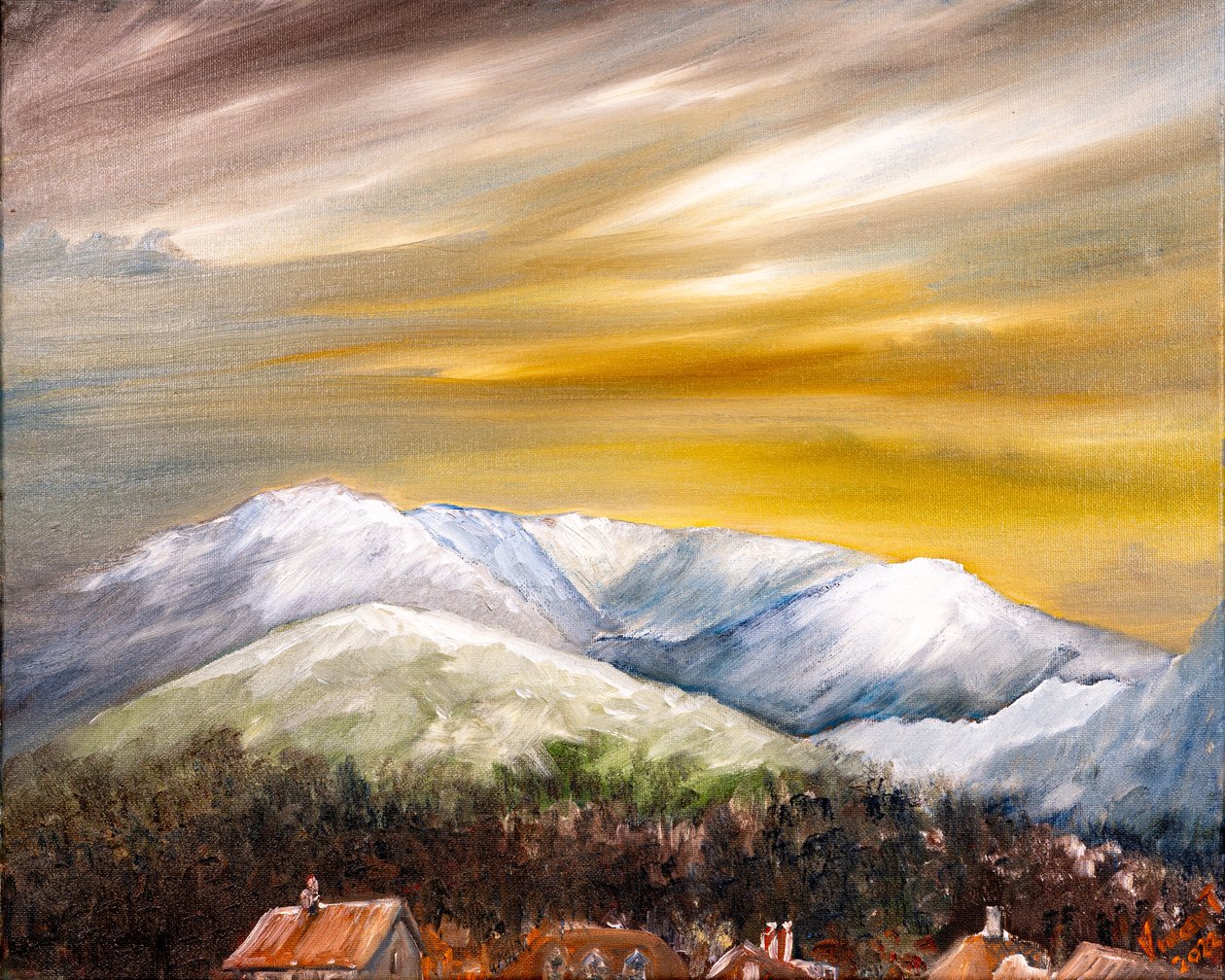 Blick auf Coniston, 2022 von Vincent Alexander Booth