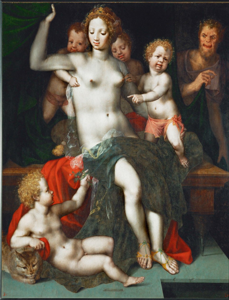Satyr und Antiope von Vincent Sellaer