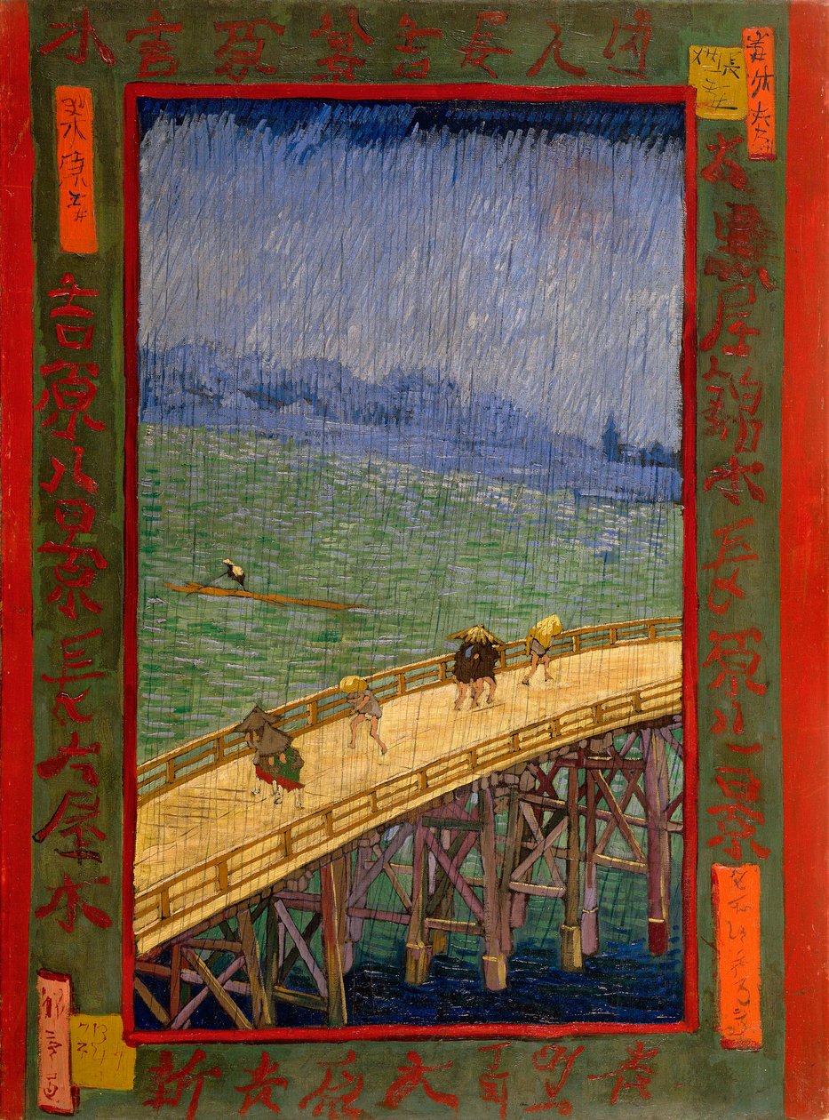 Brücke im Regen von Vincent van Gogh
