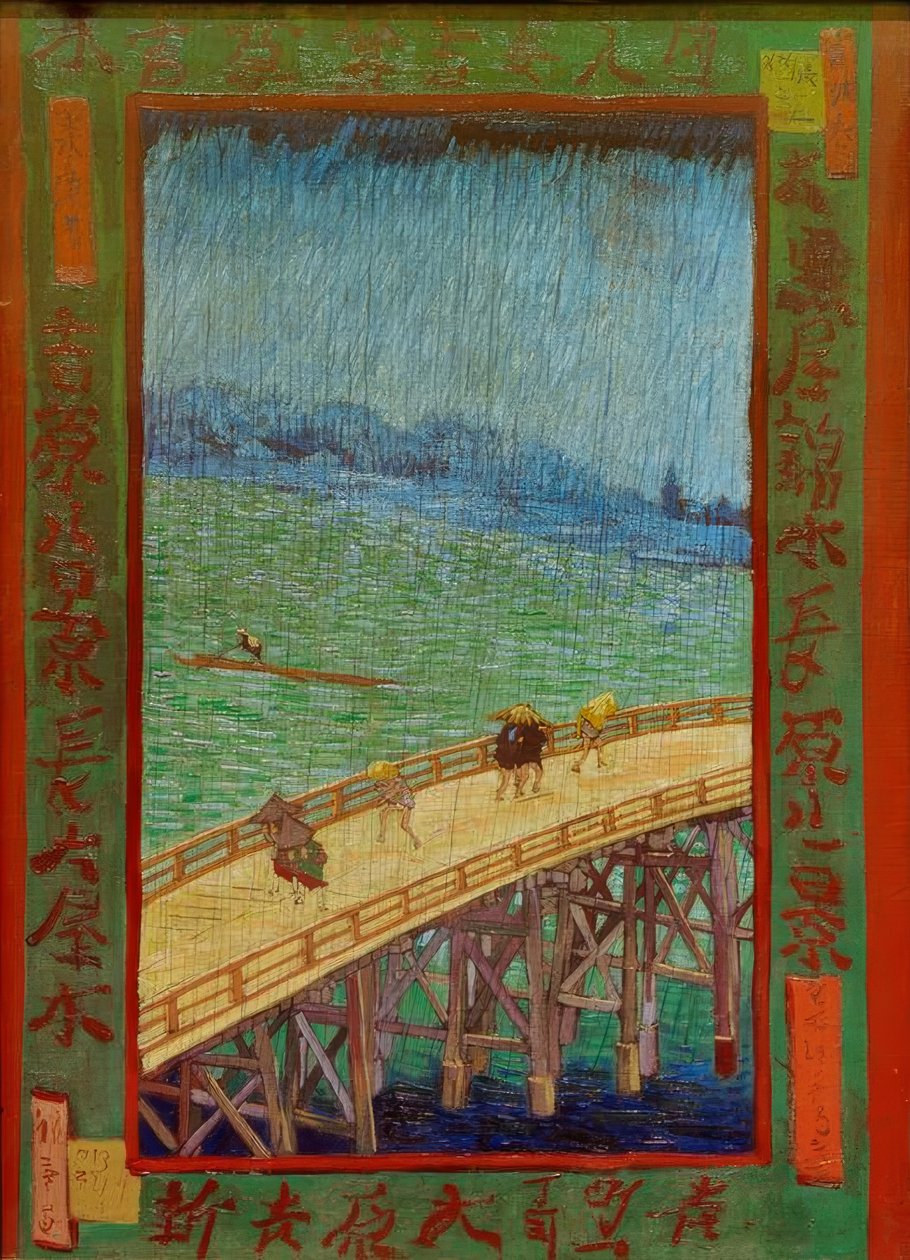 Brücke im Regen von Vincent van Gogh