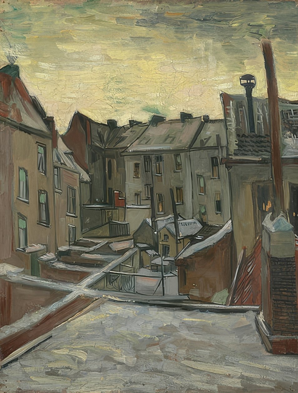 Hinterhöfe in Antwerpen von Vincent van Gogh