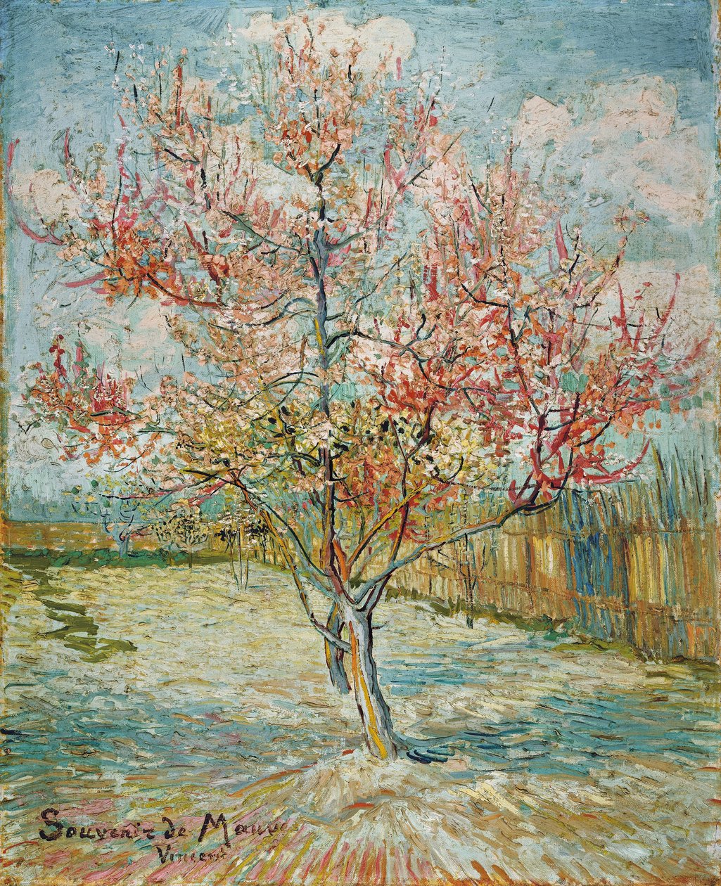 Rosa Pfirsichbäume (Erinnerung an Mauve) von Vincent van Gogh