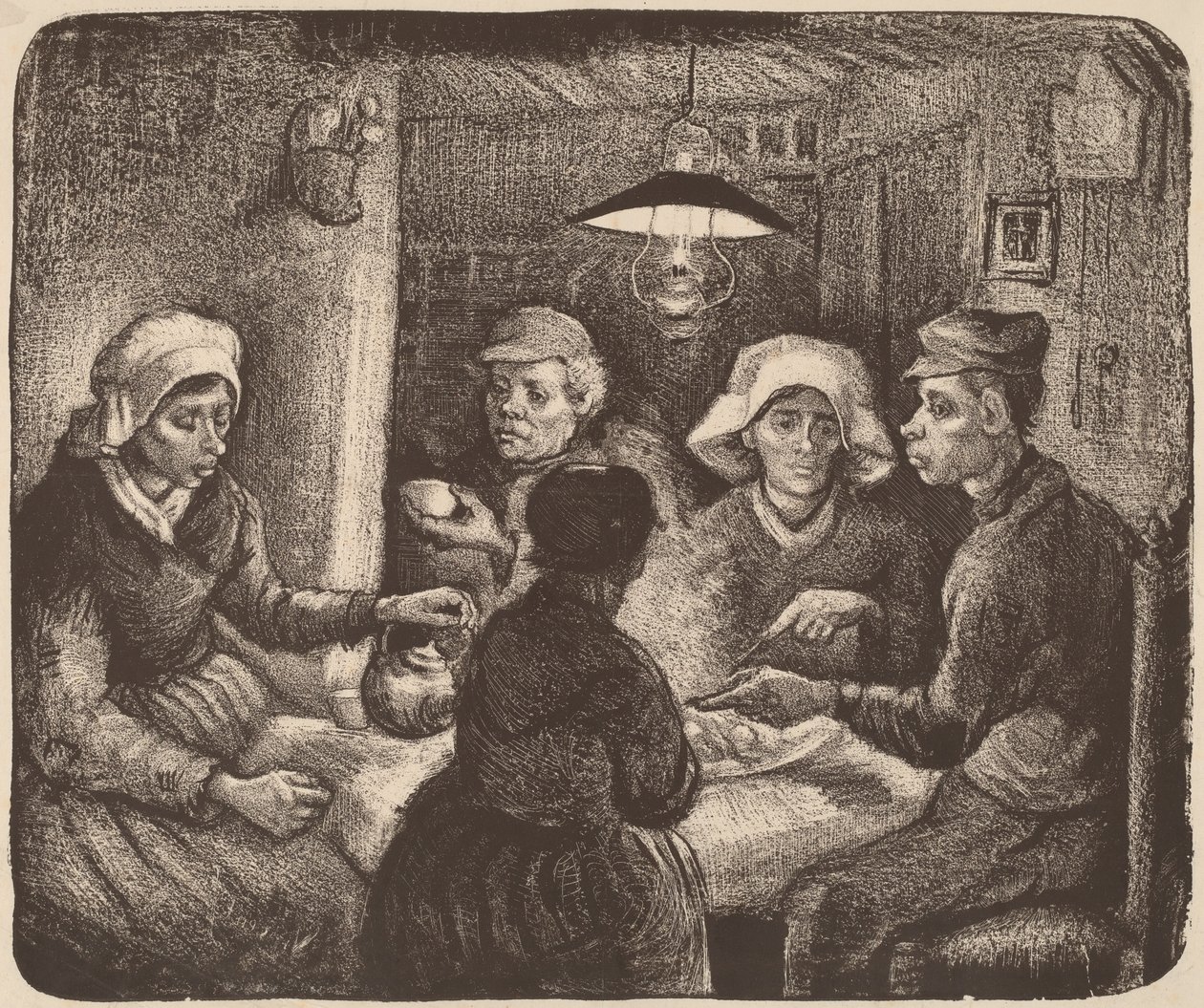 Die Kartoffelesser von Vincent van Gogh
