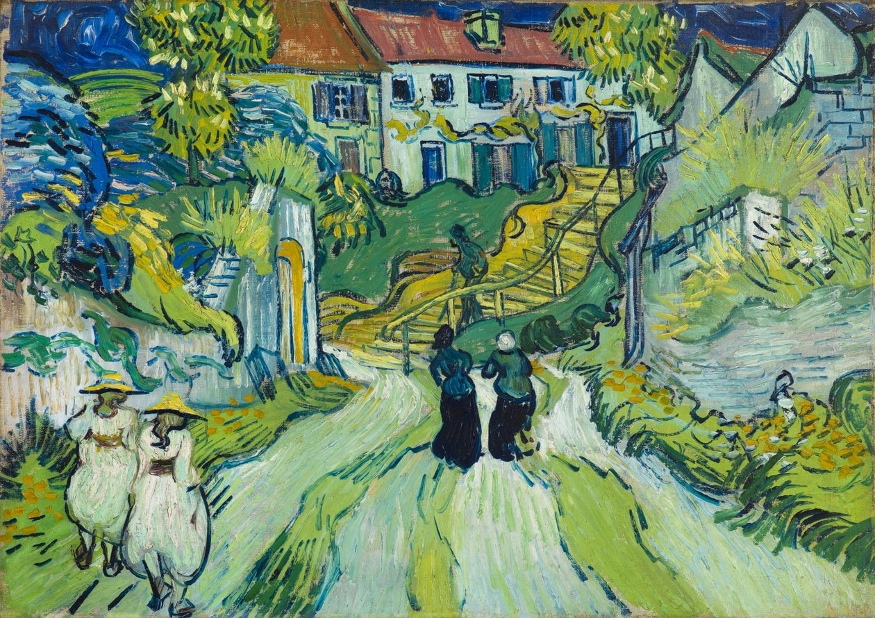 Treppe in Auvers von Vincent van Gogh