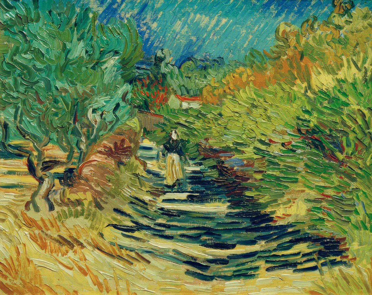Weg in Saint-Rémy von Vincent van Gogh