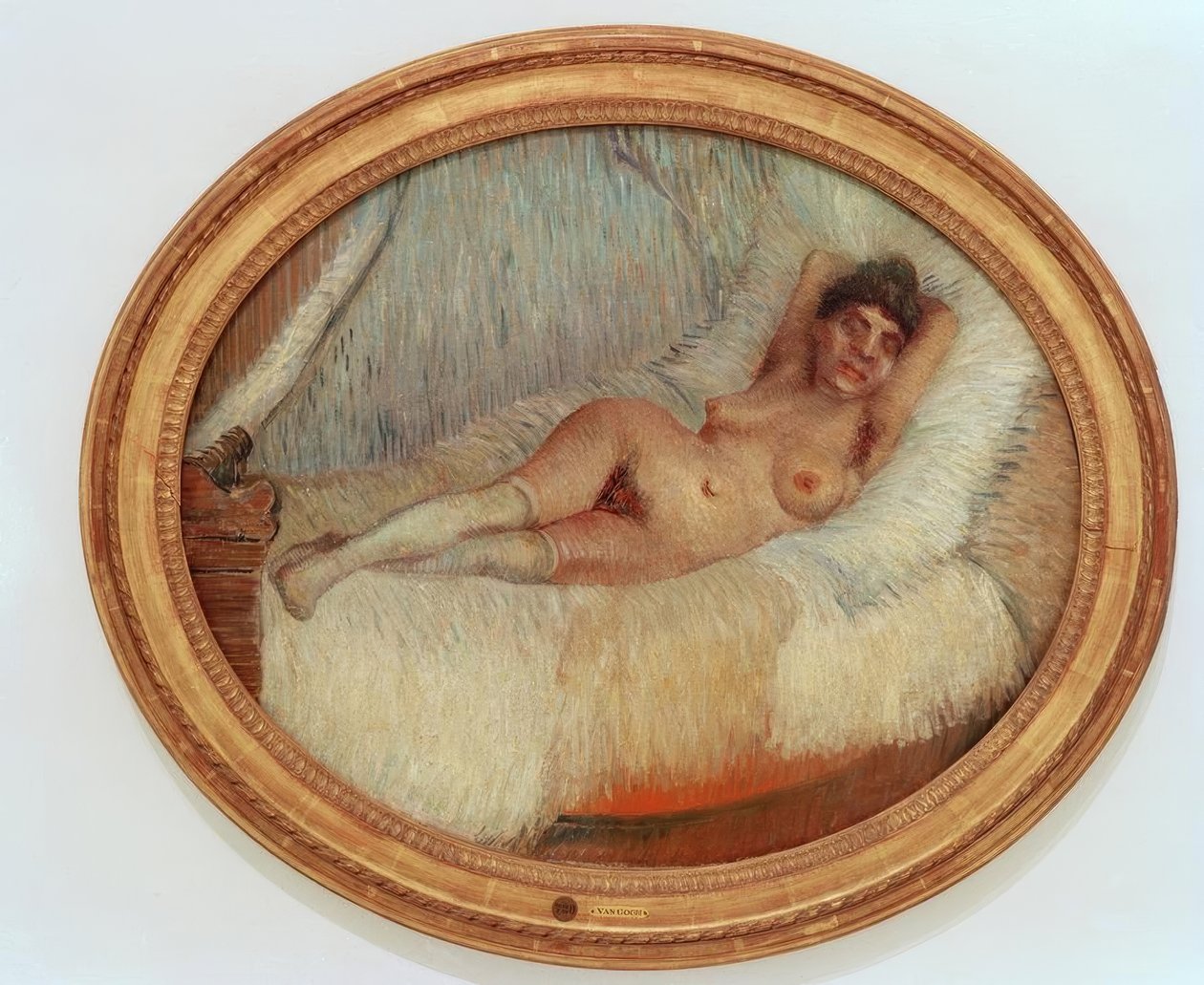 Weiblicher Akt auf einem Bett von Vincent van Gogh