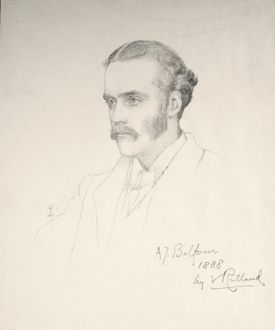 Arthur Balfour, 1888 von Violet Manners