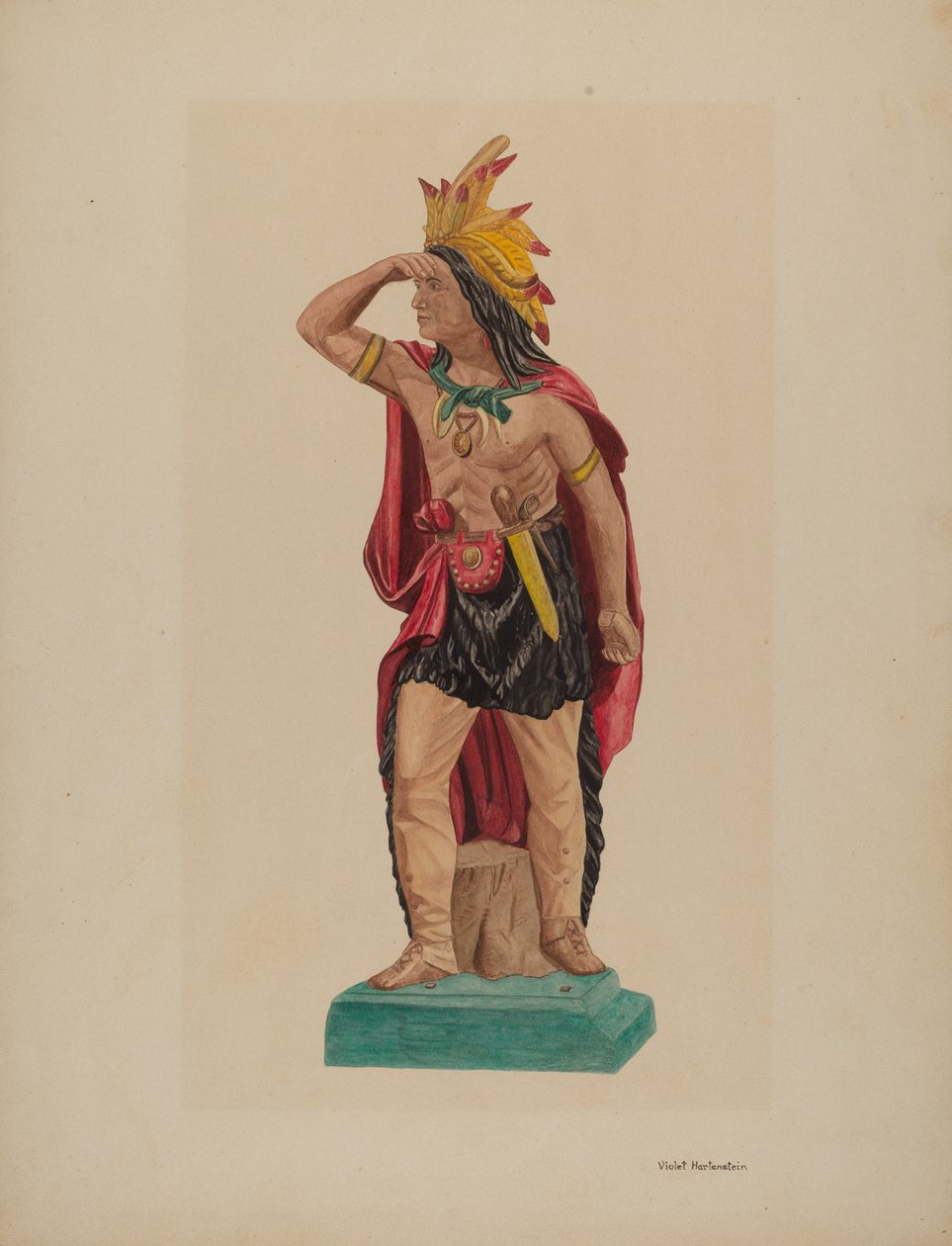 Zigarrenladen-Indianer von Violet Hartenstein