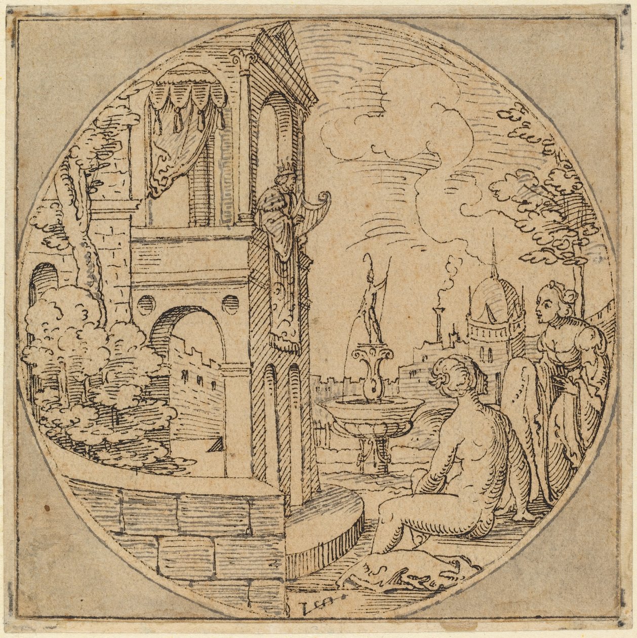 David und Bathseba von Virgil Solis
