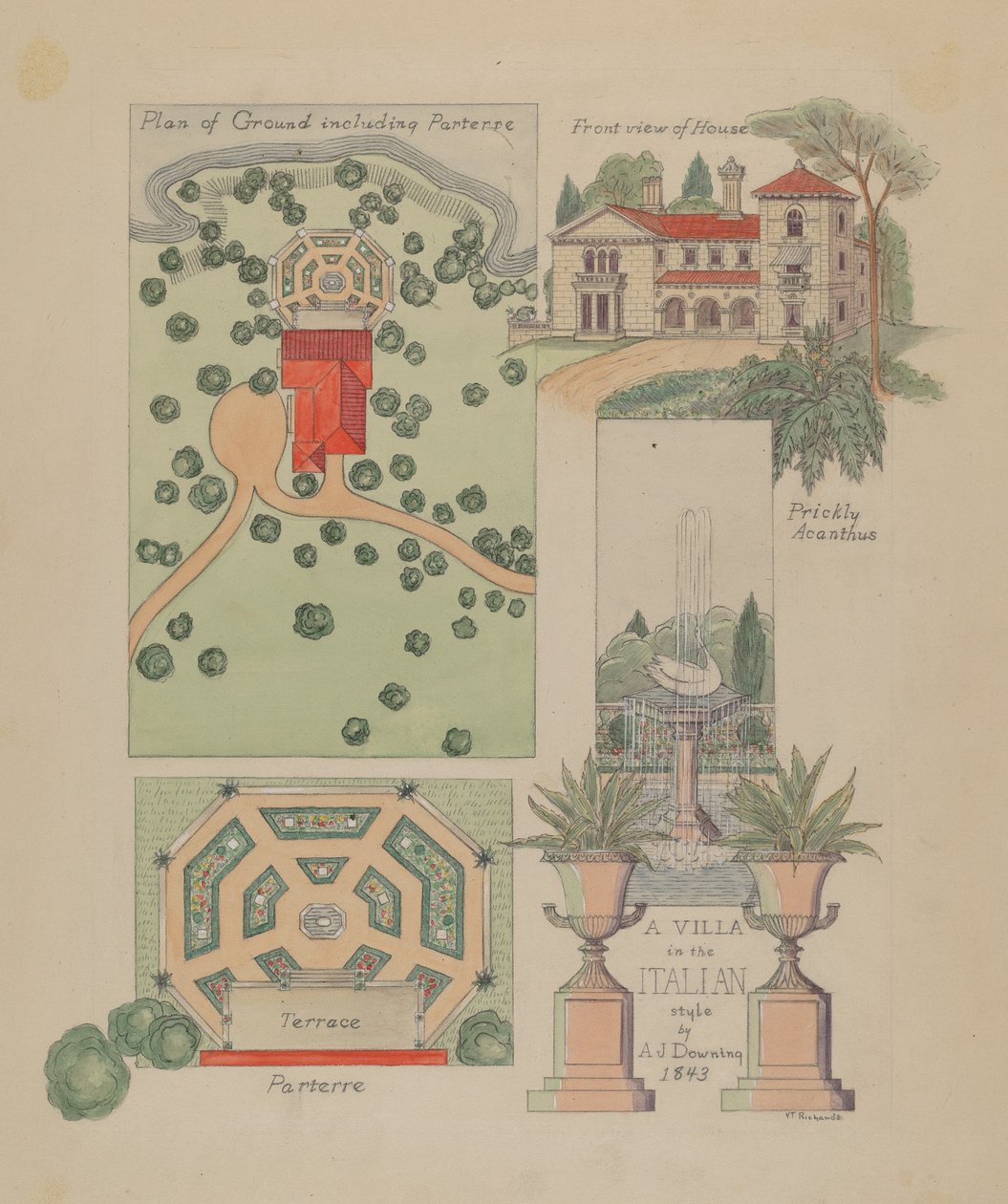 Italienisches Villendesign von Virginia Richards