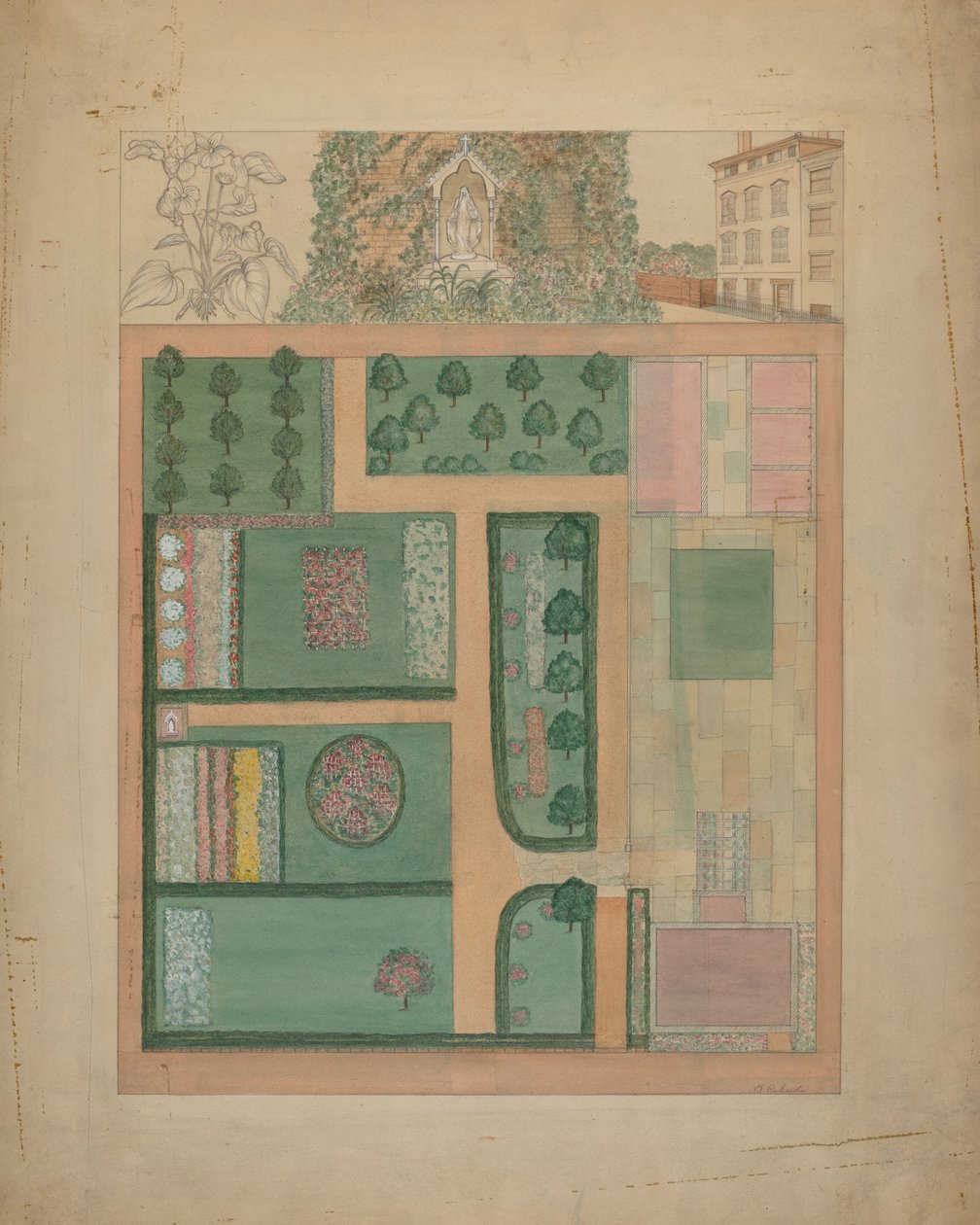 Parmentier-Gelände, ca. 1936 von Virginia Richards