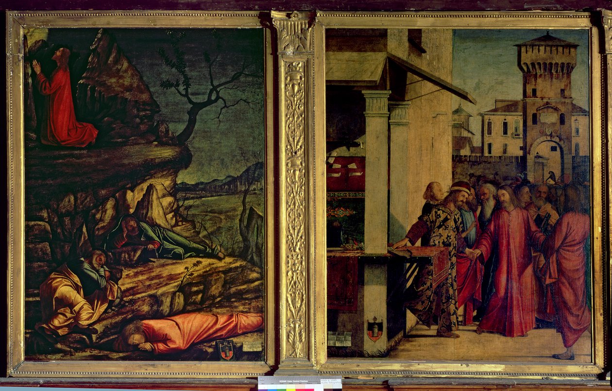 Christi Berufung des St. Matthäus und die Agonie im Garten von Vittore Carpaccio