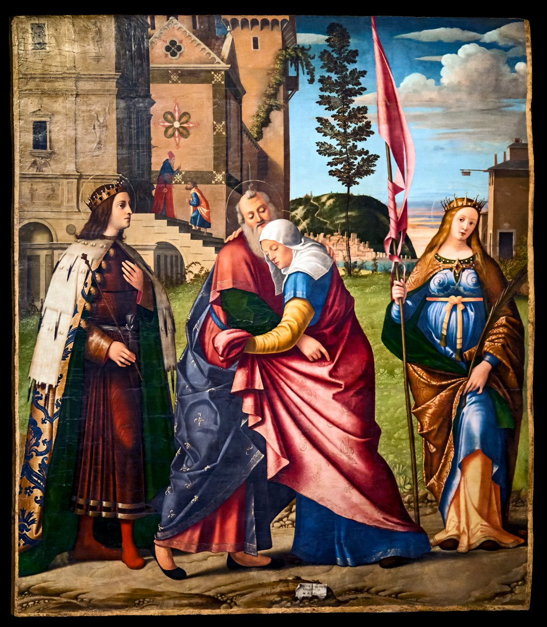 Begegnung von Joachim und Anna mit St. Louis IX und St. Livrade von Vittore Carpaccio
