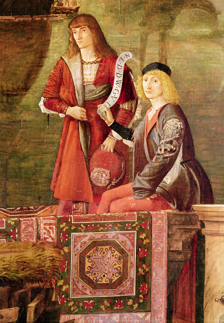 Das Treffen von Etherius und Ursula und die Abreise der Pilger, aus dem St. Ursula-Zyklus (Detail) von Vittore Carpaccio