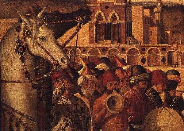 Triumph des Heiligen Georg, 1501-07 (Detail) von Vittore Carpaccio