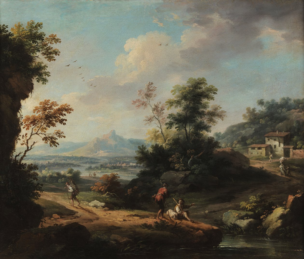 Landschaft mit Figuren von Vittorio Amedeo Cignaroli