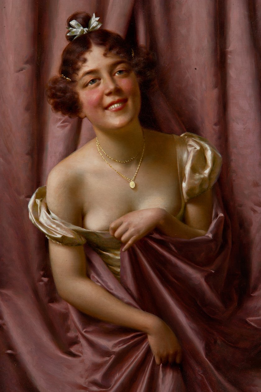 Dame in Lila von Vittorio Reggianini