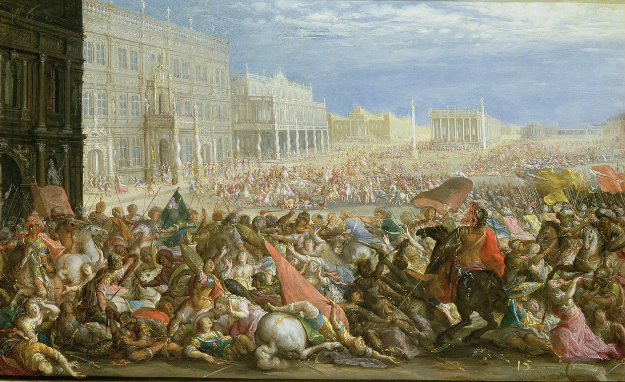 Die Plünderung der Franzosen von Vitus Heinrich