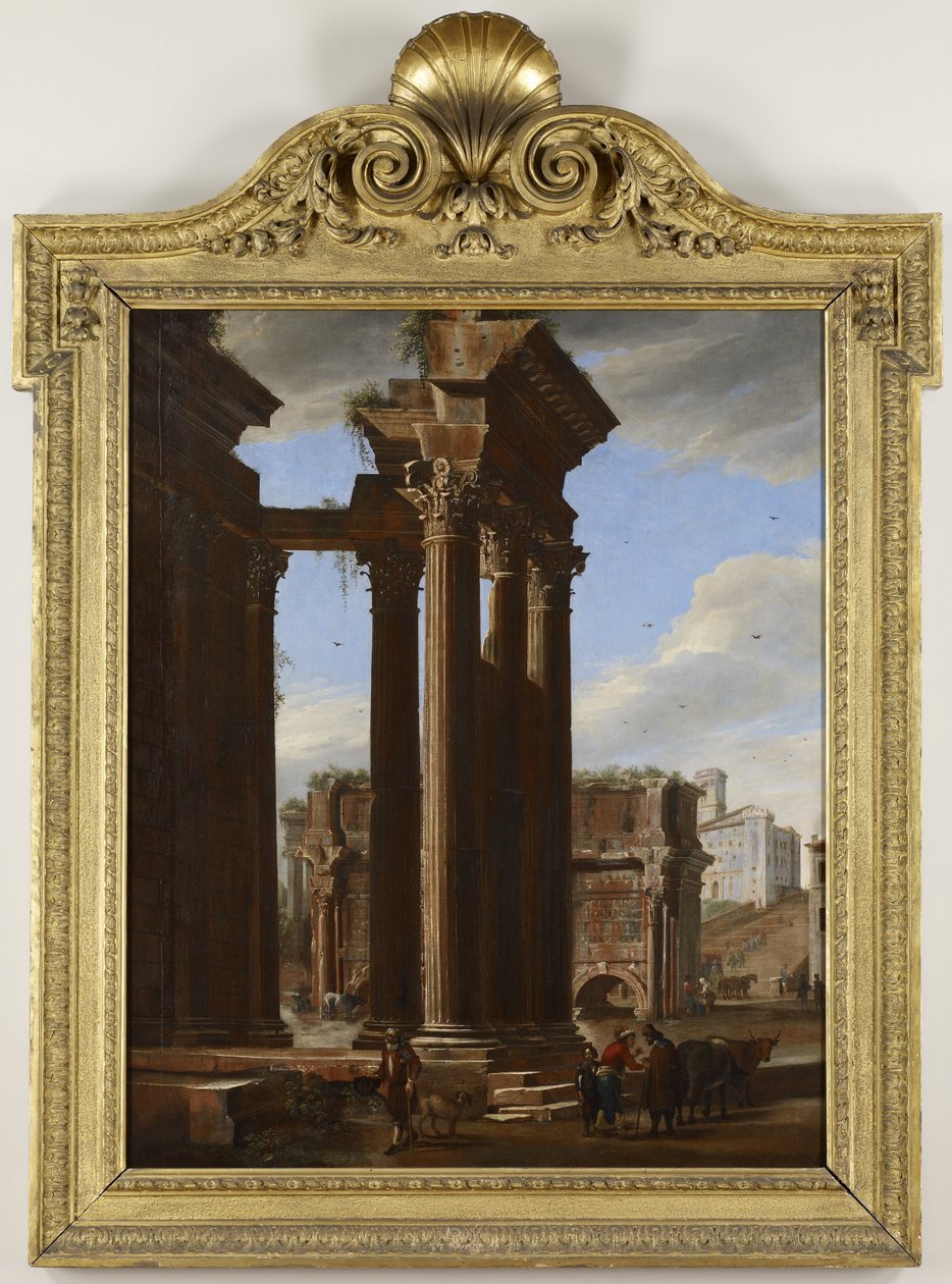 Blick auf das Forum Romanum von Viviano Codazzi; Michelangelo Cerquozzi