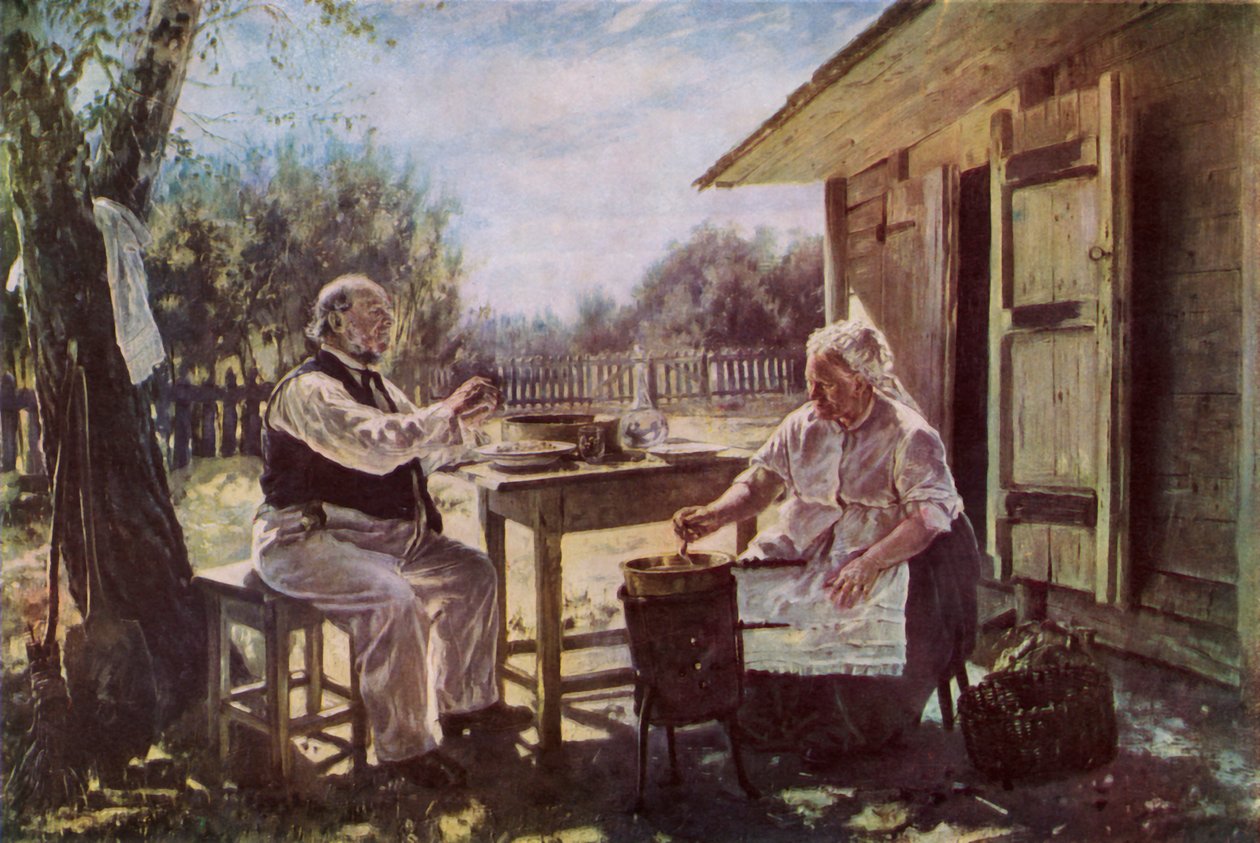 Marmeladenherstellung, 1876, 1965 von Vladimir Egorovic Makovsky