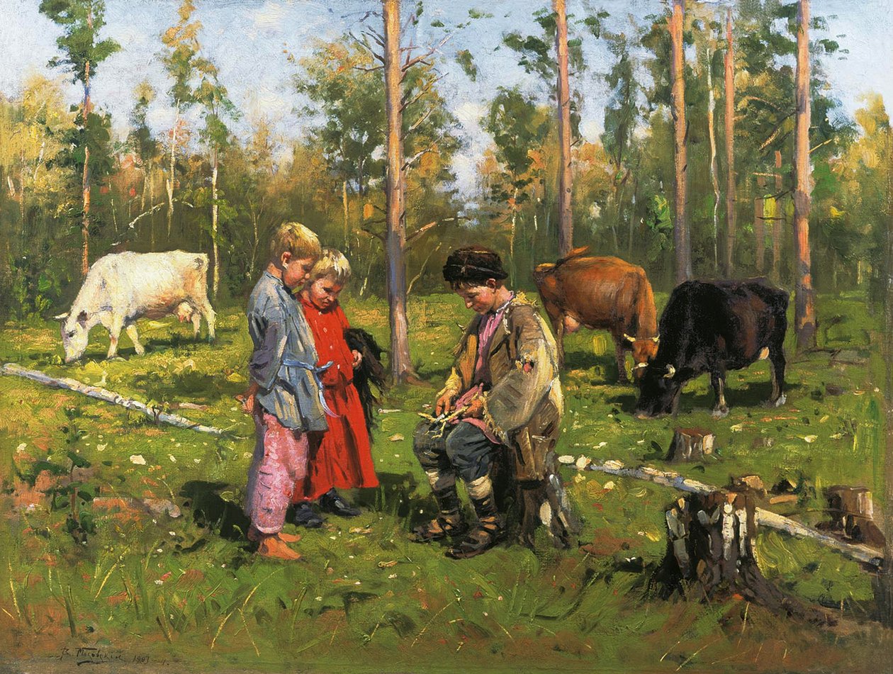 Hirtenjungen, 1903-1904 von Vladimir Egorovic Makovsky