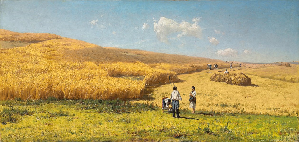 Ernte in der Ukraine, 1880 von Vladimir Orlovsky