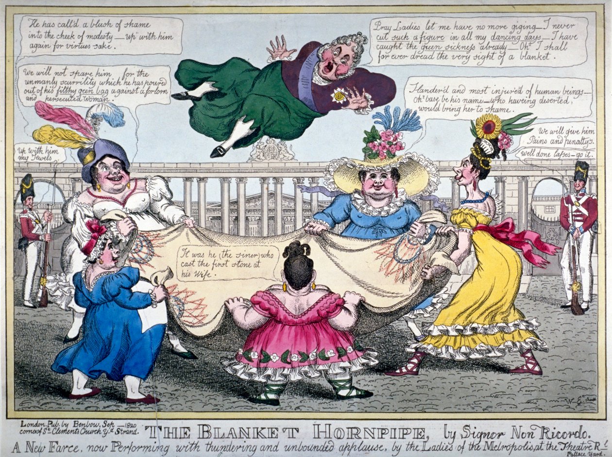 Der Blanket Hornpipe..., 1820 von WE