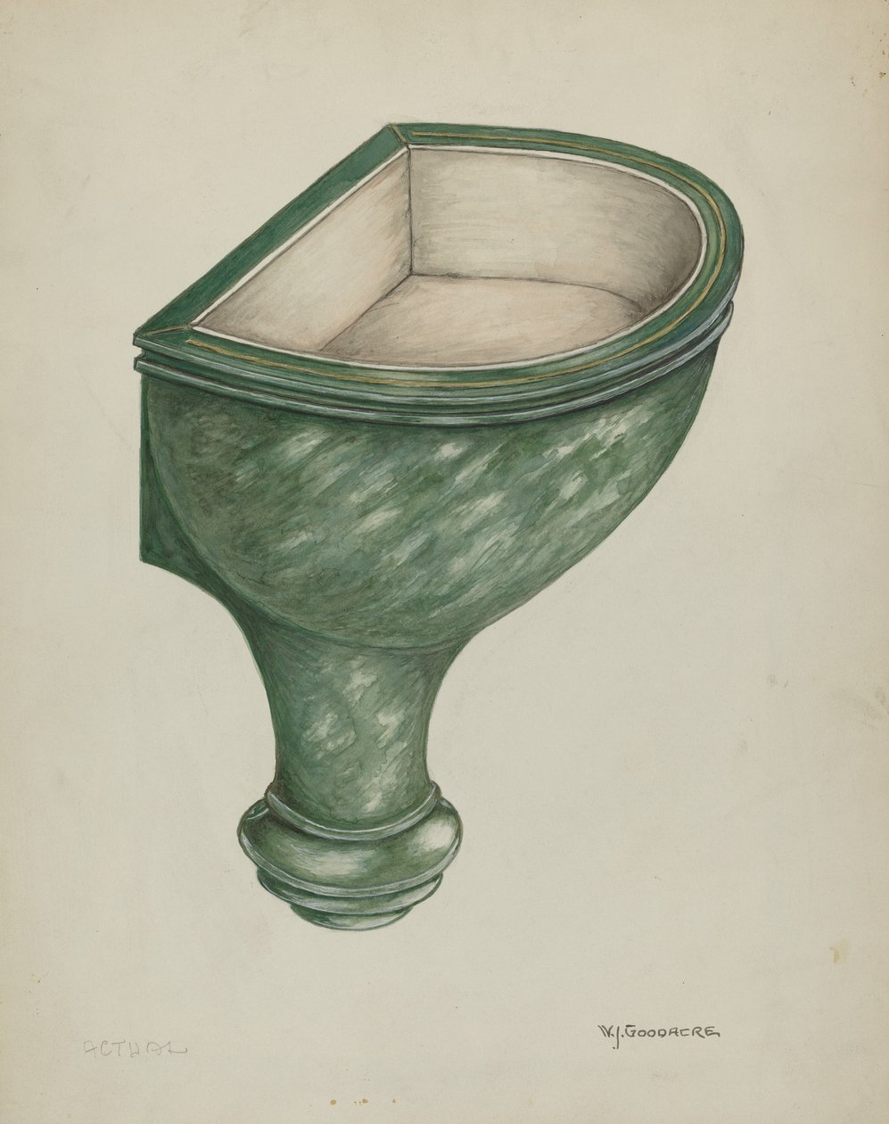Weihwasserbecken, Santa Barbara von W.J. Goodacre
