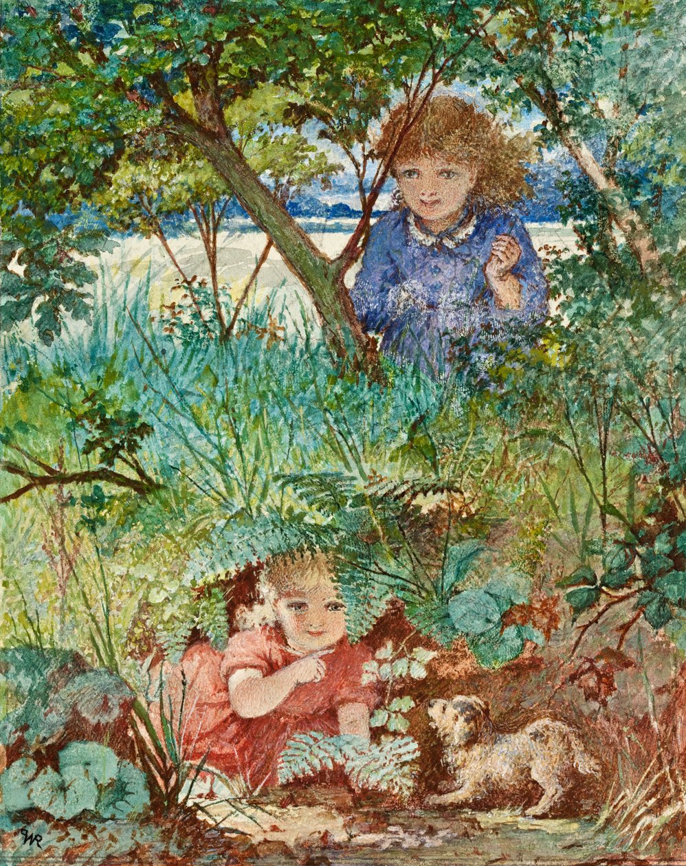 Verstecken spielen, ca. 1880 von W.P. Rhodes