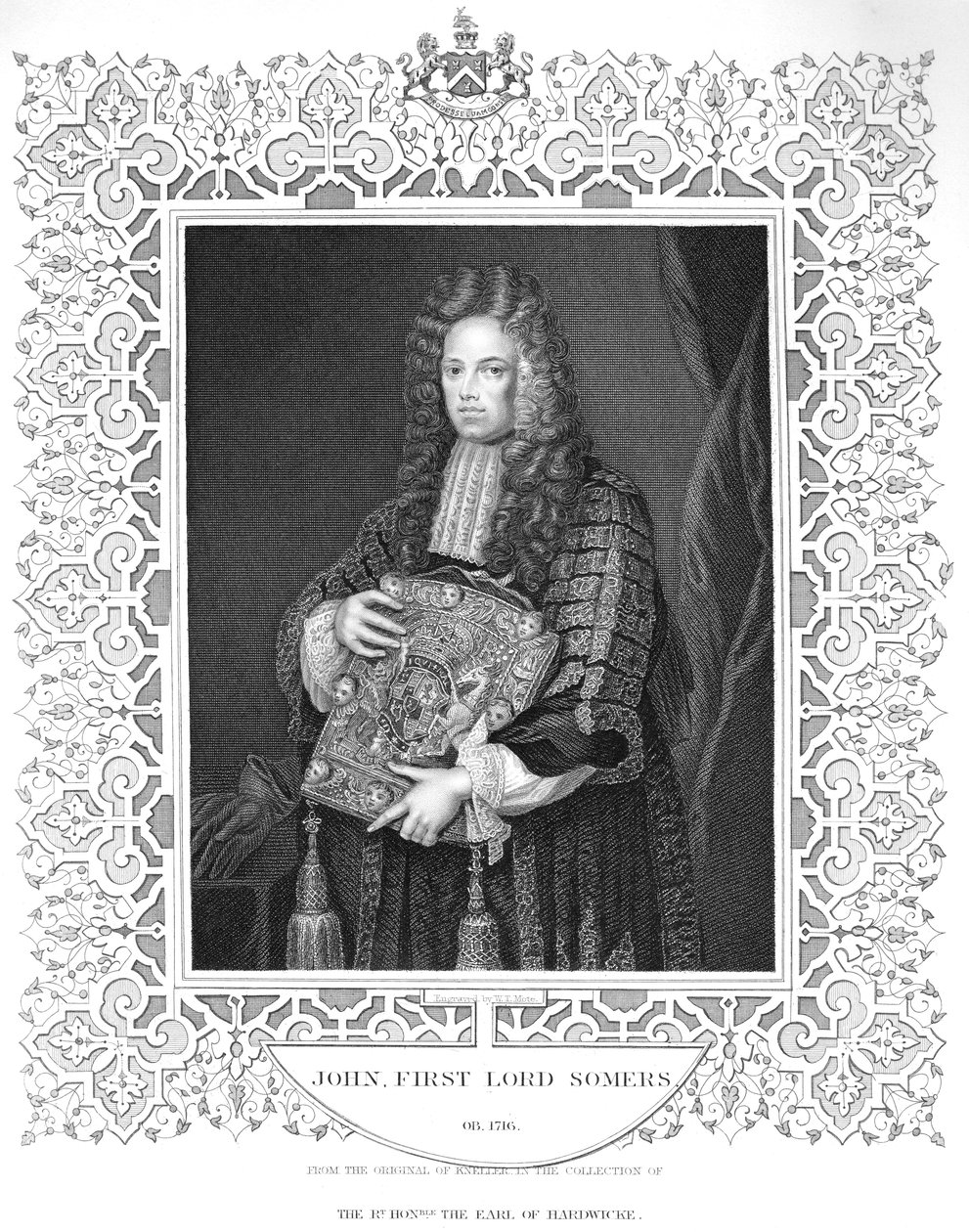 Porträt von John, 1. Lord Somers von W.T. Mote