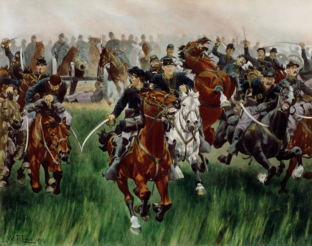 Die Kavallerie, 1895 von W.T. Trego